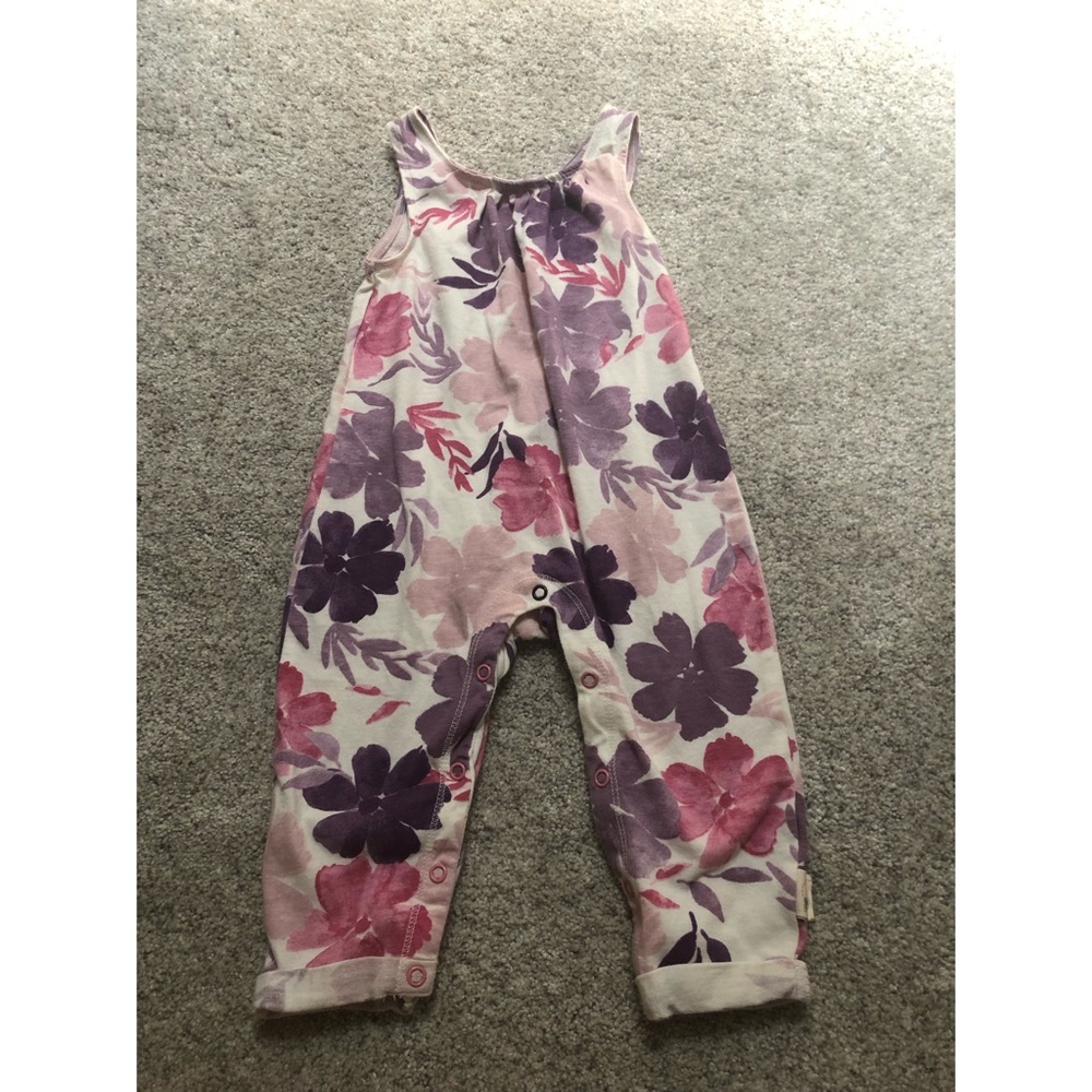 Burt’s bees floral jumper sleeveless 100% organic cotton 3-6 months